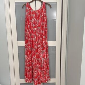 Tyler Boe Red Floral Maxi Dress